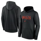 Men's Baltimore Orioles Black Authentic Collection Pregame Performance Pullover Hoodie