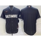 Men's Baltimore Orioles Blank Black 2023 City Connect Cool Base Jersey