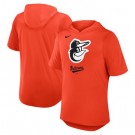 Men's Baltimore Orioles Orange Tri Blend Hoodie T Shirt