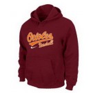 Men's Baltimore Orioles Red Printed Pullover Hoodie