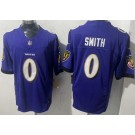 Men's Baltimore Ravens #0 Roquan Smith Limited Purple FUSE Vapor Jersey