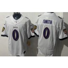 Men's Baltimore Ravens #0 Roquan Smith Limited White FUSE Vapor Jersey