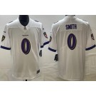 Men's Baltimore Ravens #0 Roquan Smith Limited White Vapor Jersey