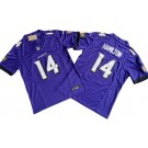 Men's Baltimore Ravens #14 Kyle Hamilton Limited Purple FUSE Vapor Jersey