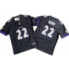 Men's Baltimore Ravens #22 Derrick Henry Limited Black FUSE Vapor Jersey