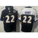 Men's Baltimore Ravens #22 Derrick Henry Limited Black Thanksgiving Fashion Vapor Jersey