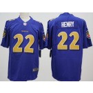 Men's Baltimore Ravens #22 Derrick Henry Limited Purple Alternate Vapor Jersey