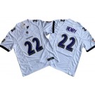 Men's Baltimore Ravens #22 Derrick Henry Limited White FUSE Vapor Jersey