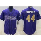 Men's Baltimore Ravens #44 Marlon Humphrey Limited Purple Alternate Baseball Jersey