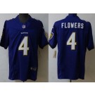 Men's Baltimore Ravens #4 Zay Flowers Limited Purple FUSE Vapor Jersey
