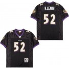 Men's Baltimore Ravens #52 Ray Lewis Black 2004 Throwback Jersey