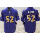 Men's Baltimore Ravens #52 Ray Lewis Limited Purple Rush Color Jersey
