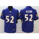 Men's Baltimore Ravens #52 Ray Lewis Limited Purple Vapor Untouchable Jersey