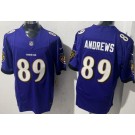Men's Baltimore Ravens #89 Mark Andrews Limited Purple FUSE Vapor Jersey