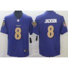 Men's Baltimore Ravens #8 Lamar Jackson Limited Purple Rush Color Jersey