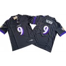 Men's Baltimore Ravens #9 Justin Tucker Limited Black FUSE Vapor Jersey