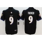 Men's Baltimore Ravens #9 Justin Tucker Limited Black Vapor Untouchable Jersey
