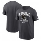 Men's Baltimore Ravens Anthracite Helmet Essential T Shirt