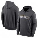 Men's Baltimore Ravens Anthracite Prime Logo Name Split Pullover Hoodie