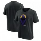 Men's Baltimore Ravens Black 2024 Draft Illustrated T Shirt