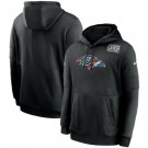 Men's Baltimore Ravens Black Crucial Catch Sideline Performance Pullover Hoodie