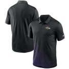 Men's Baltimore Ravens Black Purple Vapor Performance Polo