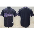 Men's Baltimore Ravens Blank Limited Black Baseball Jersey