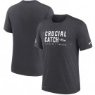 Men's Baltimore Ravens Charcoal 2021 Crucial Catch Performance T-Shirt
