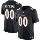 Men's Baltimore Ravens Customized Limited Black FUSE Vapor Jersey