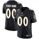 Men's Baltimore Ravens Customized Limited Black Vapor Untouchable Jersey