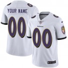 Men's Baltimore Ravens Customized Limited White Vapor Untouchable Jersey