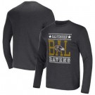 Men's Baltimore Ravens Dark Gray NFL x Darius Rucker Collection Long Sleeve T Shirt