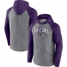 Men's Baltimore Ravens Gray By Design Raglan Pullover Hoodie