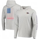 Men's Baltimore Ravens Gray Vineyard Vines Hoodie Long Sleeve T Shirt