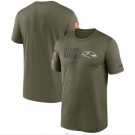 Men's Baltimore Ravens Olive 2022 Salute to Service Legend Team T Shirt