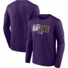 Men's Baltimore Ravens Purple NFL x Bud Light Long Sleeve T Shirt