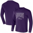 Men's Baltimore Ravens Purple NFL x Darius Rucker Collection Thermal Long Sleeve T Shirt
