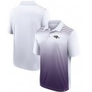 Men's Baltimore Ravens White Purple Sandlot Game Polo