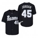 Men's Birmingham Barons #45 Michael Jordan Black Baseball Jersey