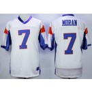 Men's Blue Mountain State #7 Alex Moran White Football Jersey