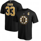 Men's Boston Bruins #33 Zdeno Chara Black Printed T Shirt 112269