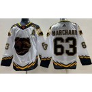 Men's Boston Bruins #63 Brad Marchand White 2022 Reverse Retro Authentic Jersey