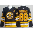 Men's Boston Bruins #88 David Pastrnak Black 2025 Authentic Jersey