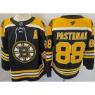 Men's Boston Bruins #88 David Pastrnak Black Authentic Jersey