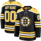 Men's Boston Bruins Customized Black Fanatics Authentic Jersey