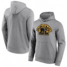 Men's Boston Bruins Gray Iconic Secondary Colour Logo Graphic Hoodie