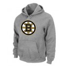 Men's Boston Bruins Gray Printed Pullover Hoodie