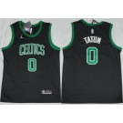 Men's Boston Celtics #0 Jayson Tatum Black Statement Swingman Jersey