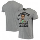 Men's Boston Celtics #0 Jayson Tatum Gray Caricature Tri Blend T-Shirt