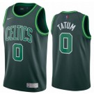 Men's Boston Celtics #0 Jayson Tatum Green 2021 Earned Icon Hot Press Jersey
